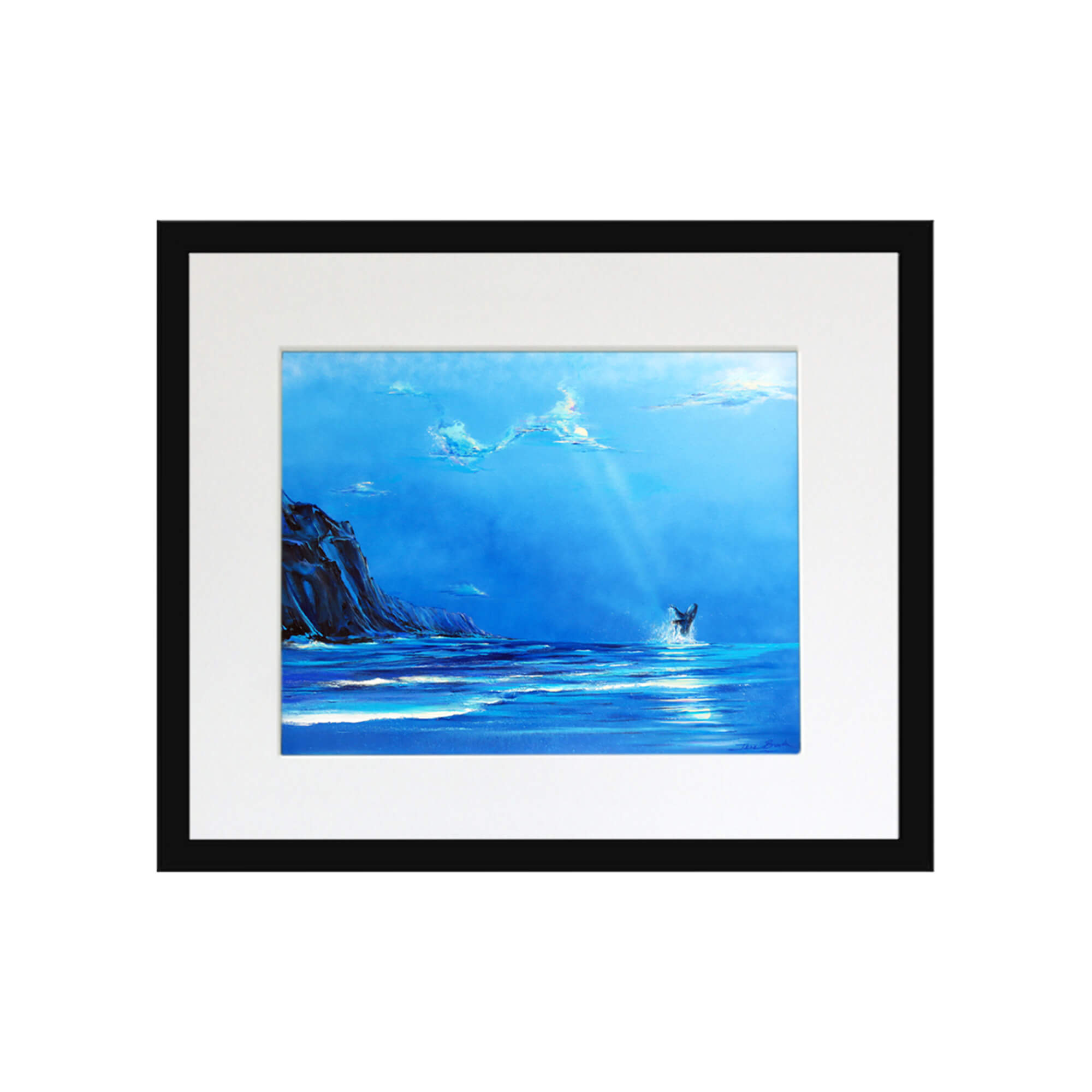 Blue-hued seascape by Hawaii artist Jess Burda