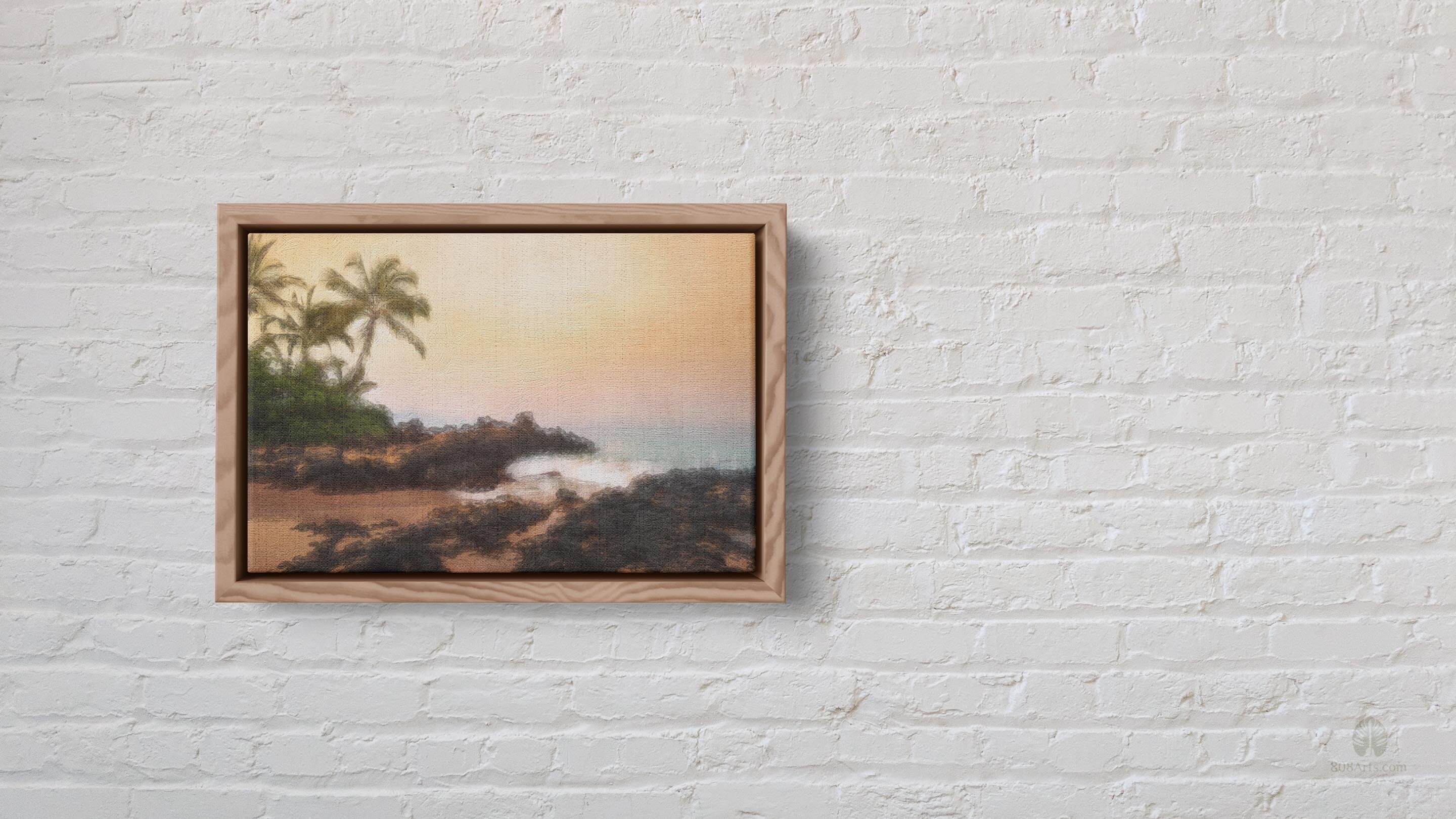 hawaii wall art framed canvas print