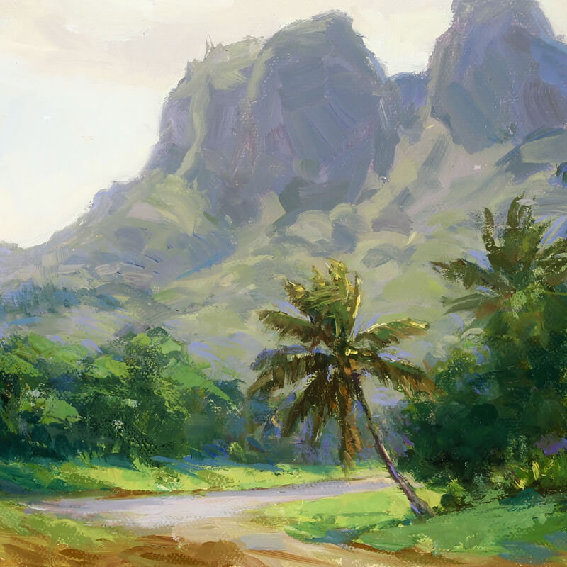 hawaii landscape art painting