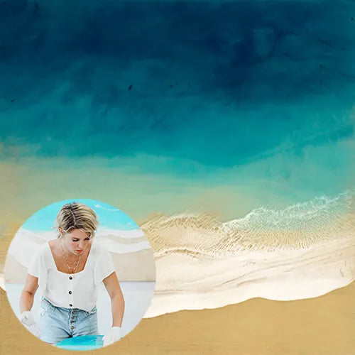 bree poort hawaii artist resin art paintings surf ocean
