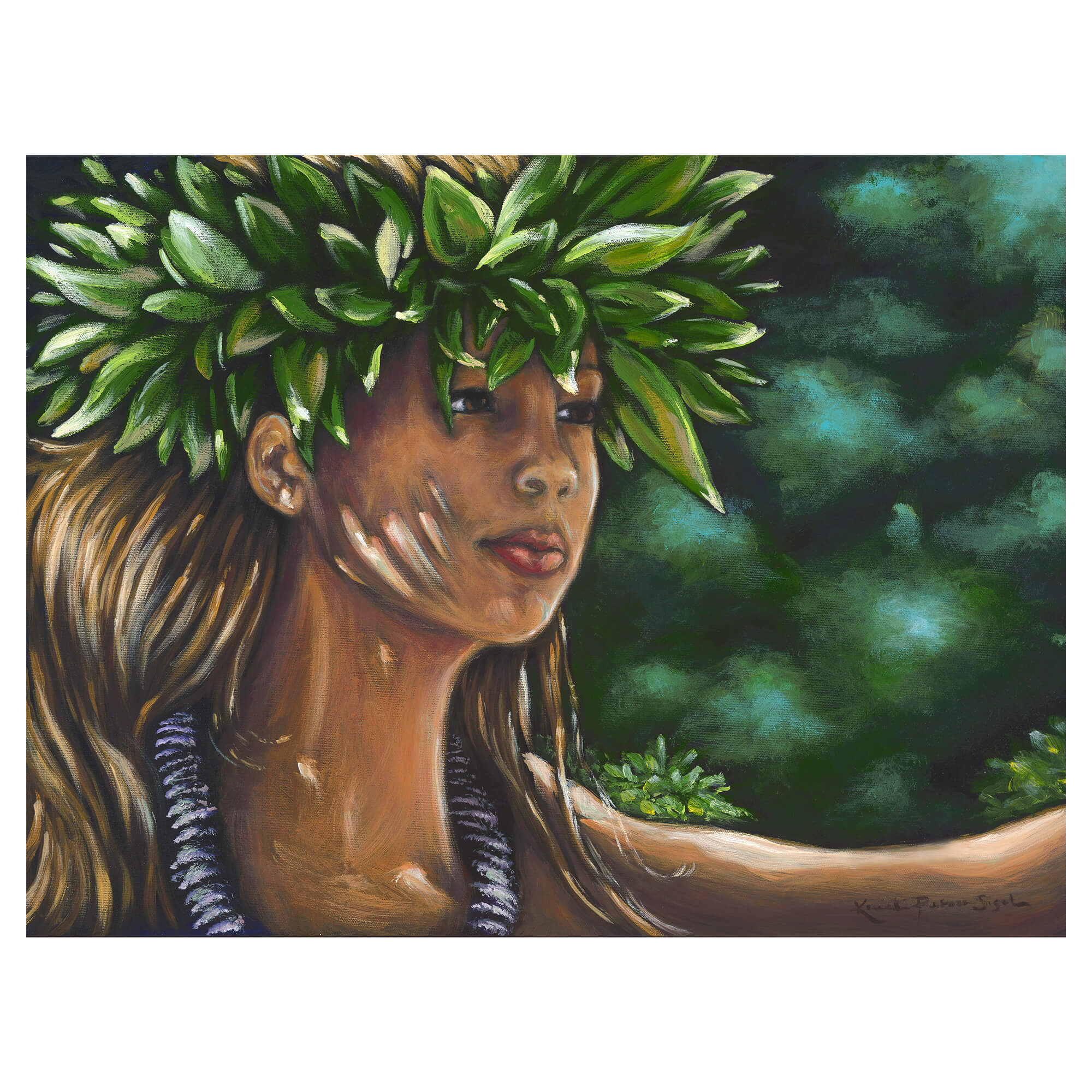 hawaii artist Kristi Petosa Sigel Emua Hula art print