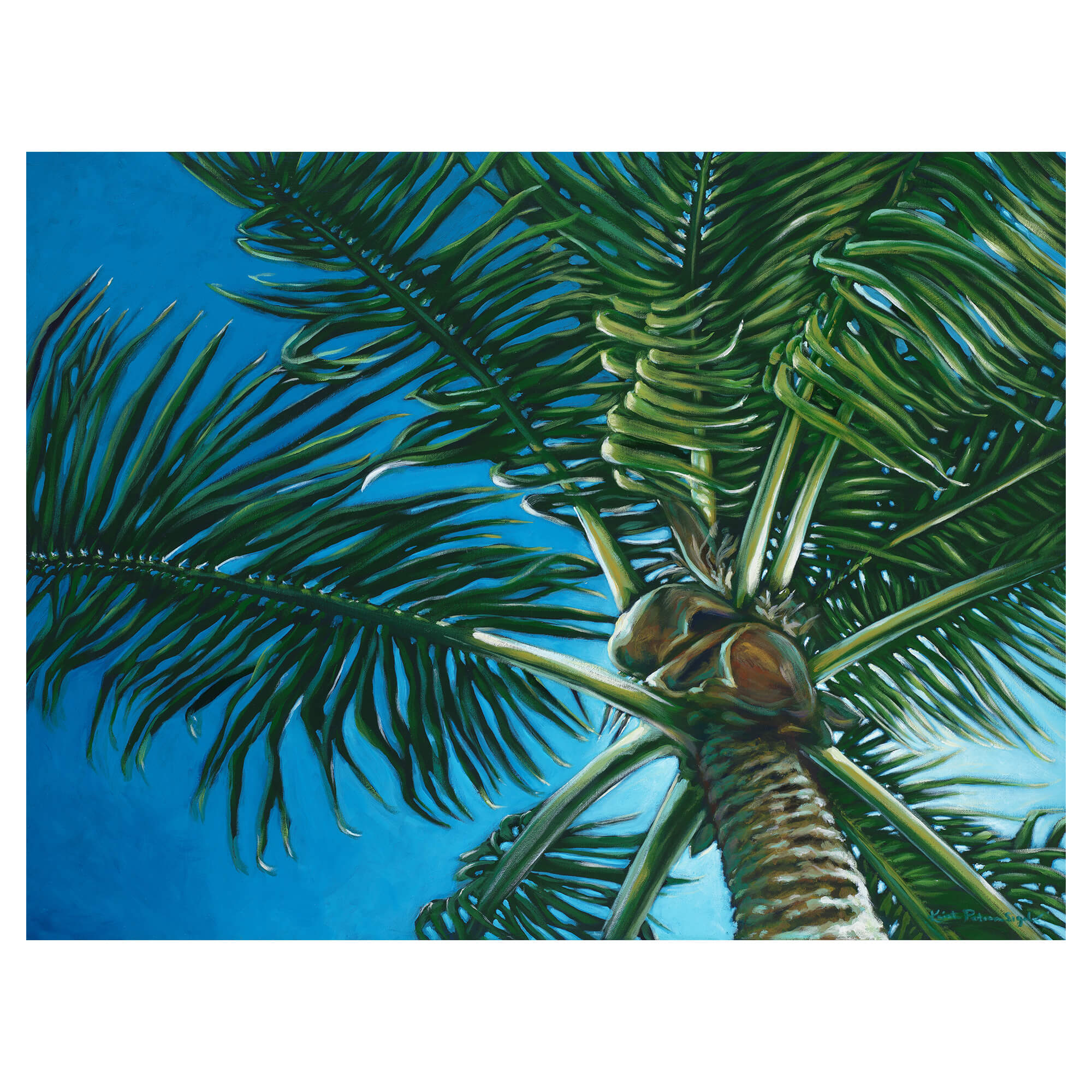     hawaii artist Kristi Petosa Sigel Palm Breeze art print
