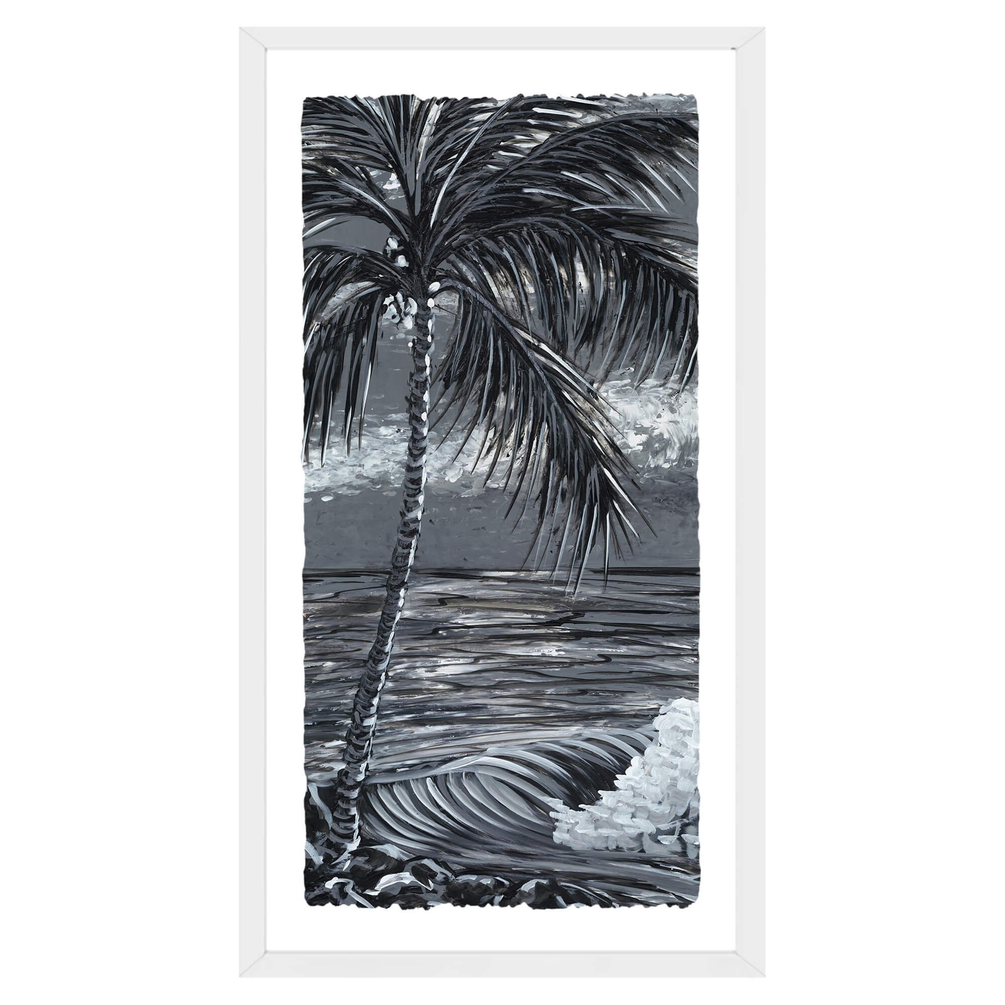 Paper art print showcasing the clear water by hawaii artist Suzanne MacAdam