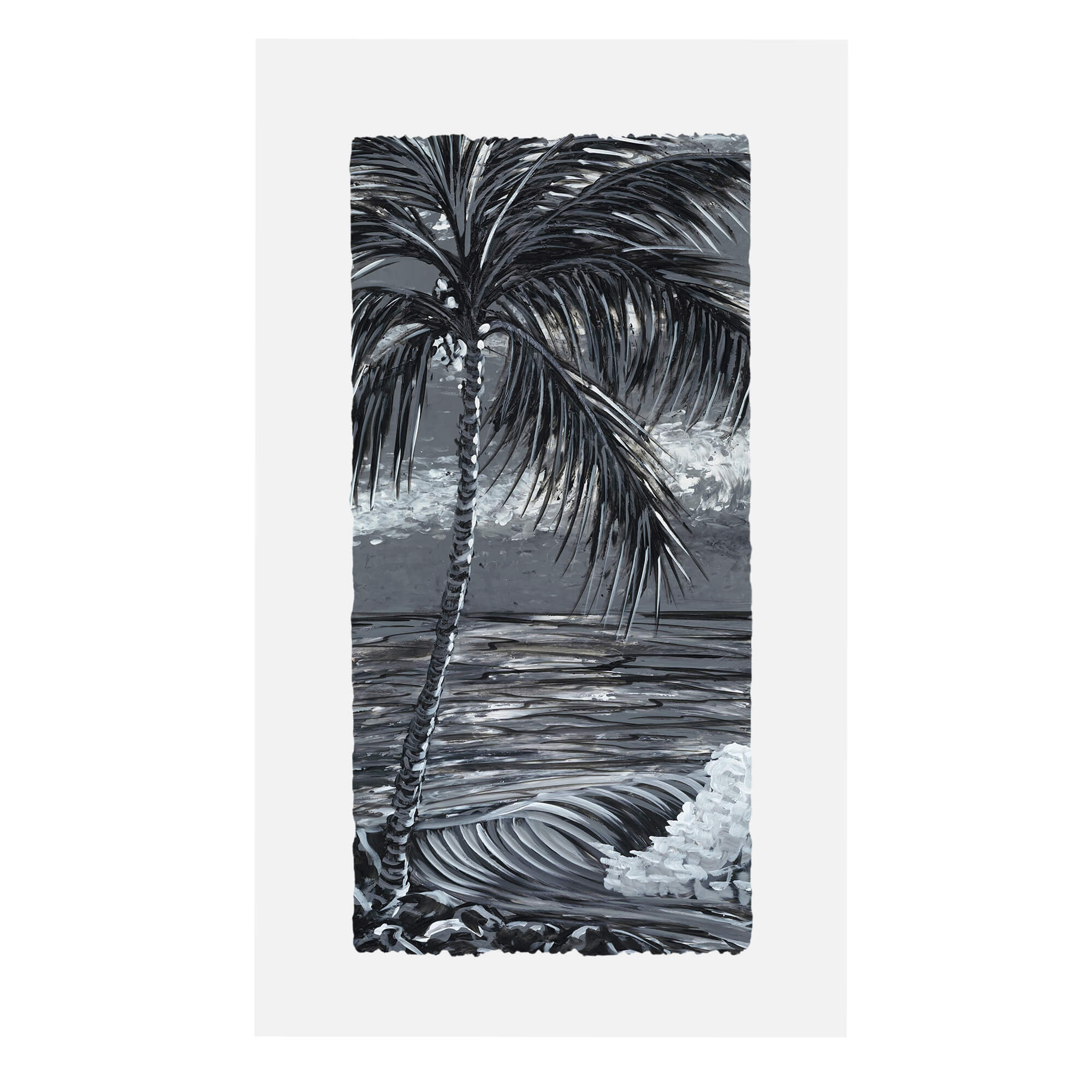 Paper art print showcasing the wave by hawaii artist Suzanne MacAdam