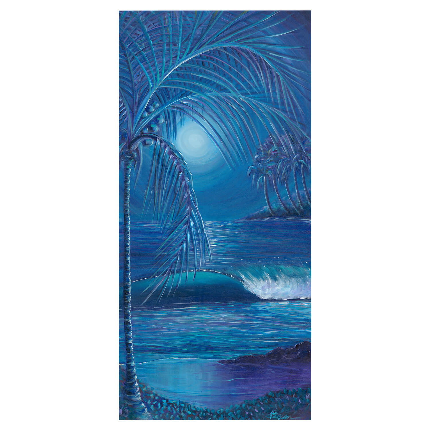 hawaii artist Suzanne MacAdam Tthe Tall Blue One art print