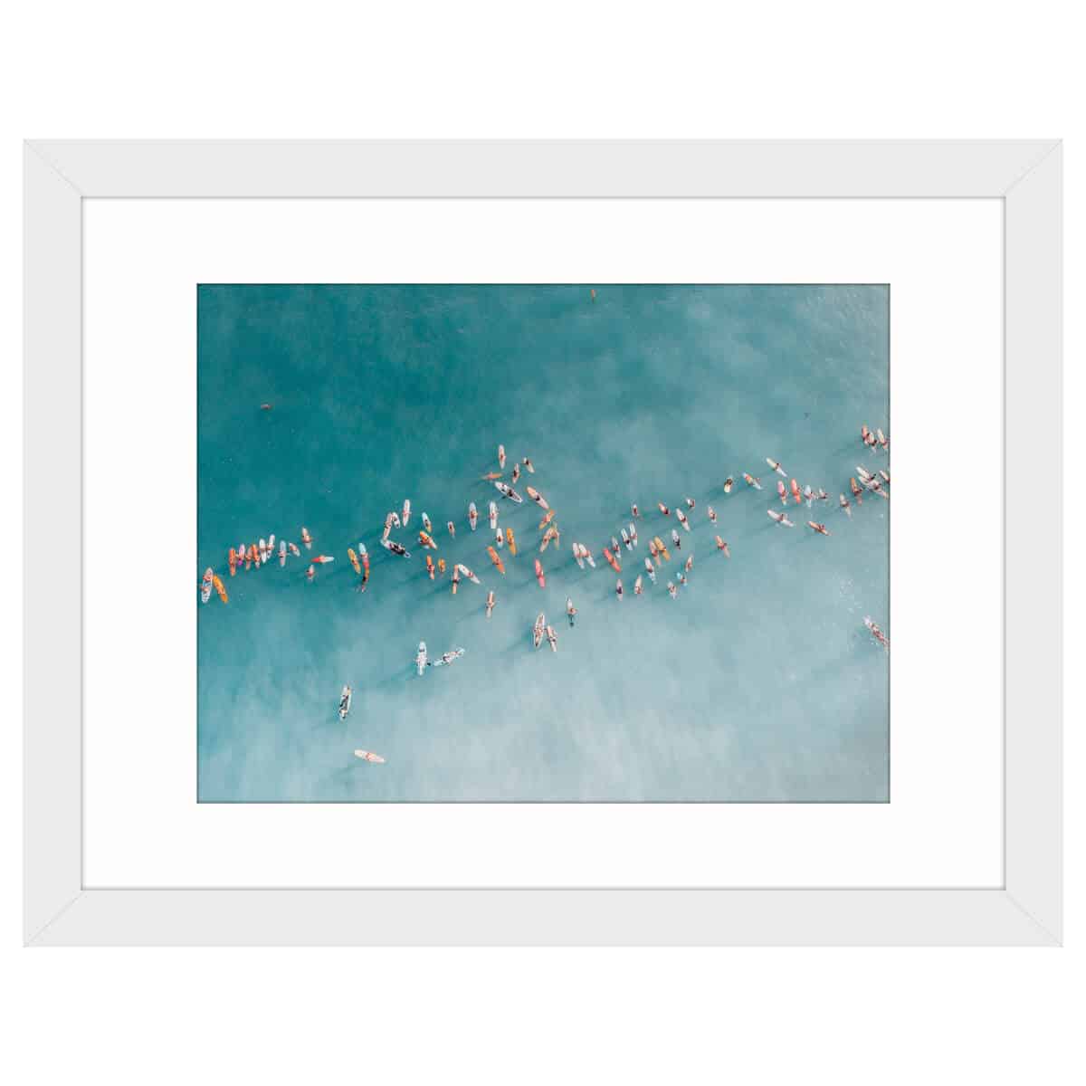 paddle out bree poort matted white frame