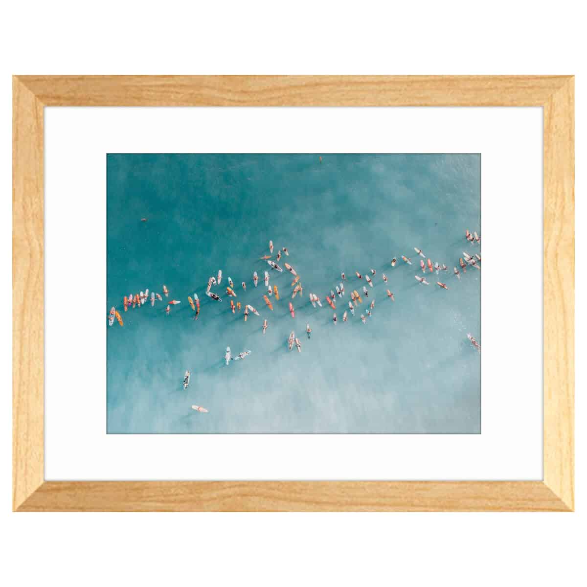 paddle out bree poort matted wood frame