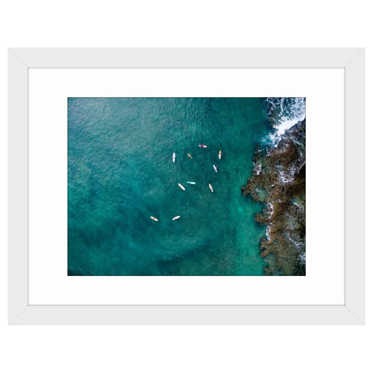 turtle bay bree poort matted white frame
