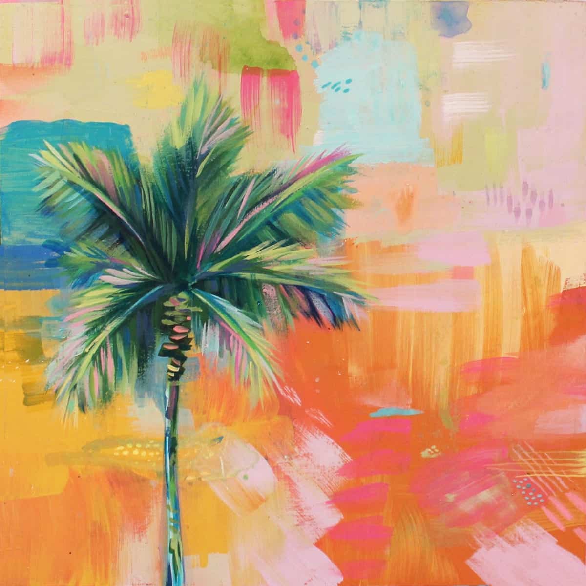 lauren roth hawaii artist abstract palm original painting