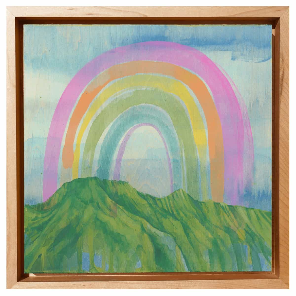 lauren roth hawaii artist original painting charming rainbow mountain