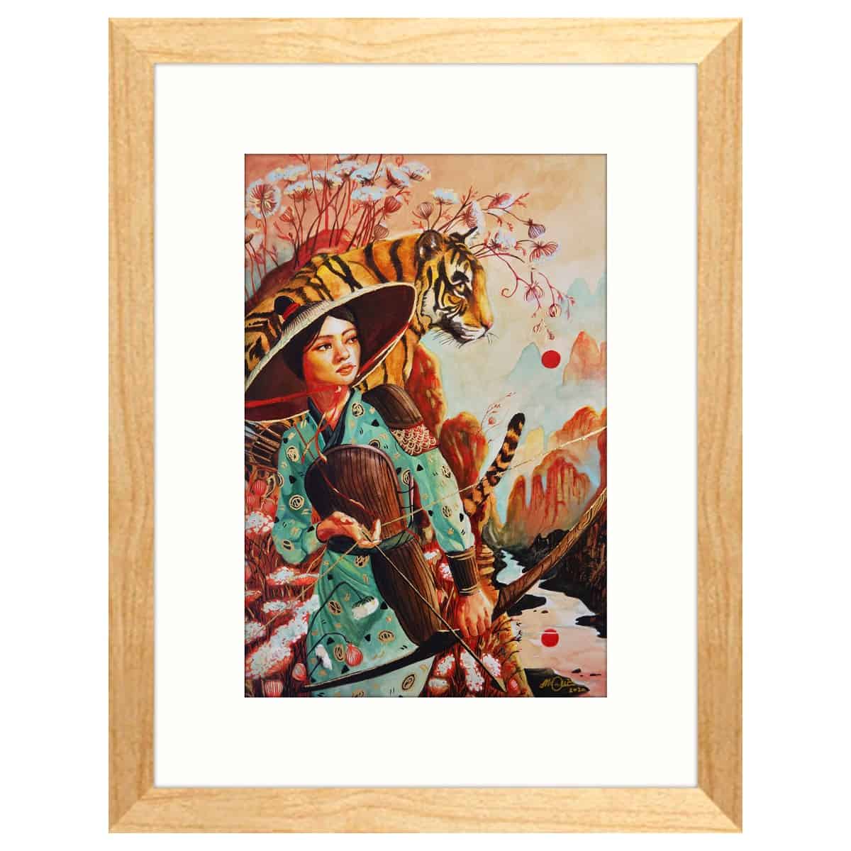 the lookout mae waite matted wood frame