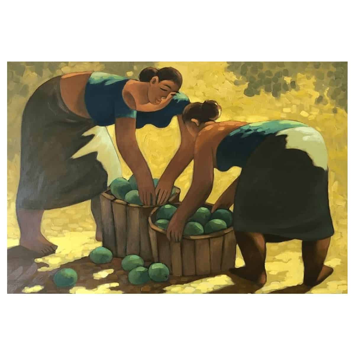 tim nguyen fruit ladies original painting