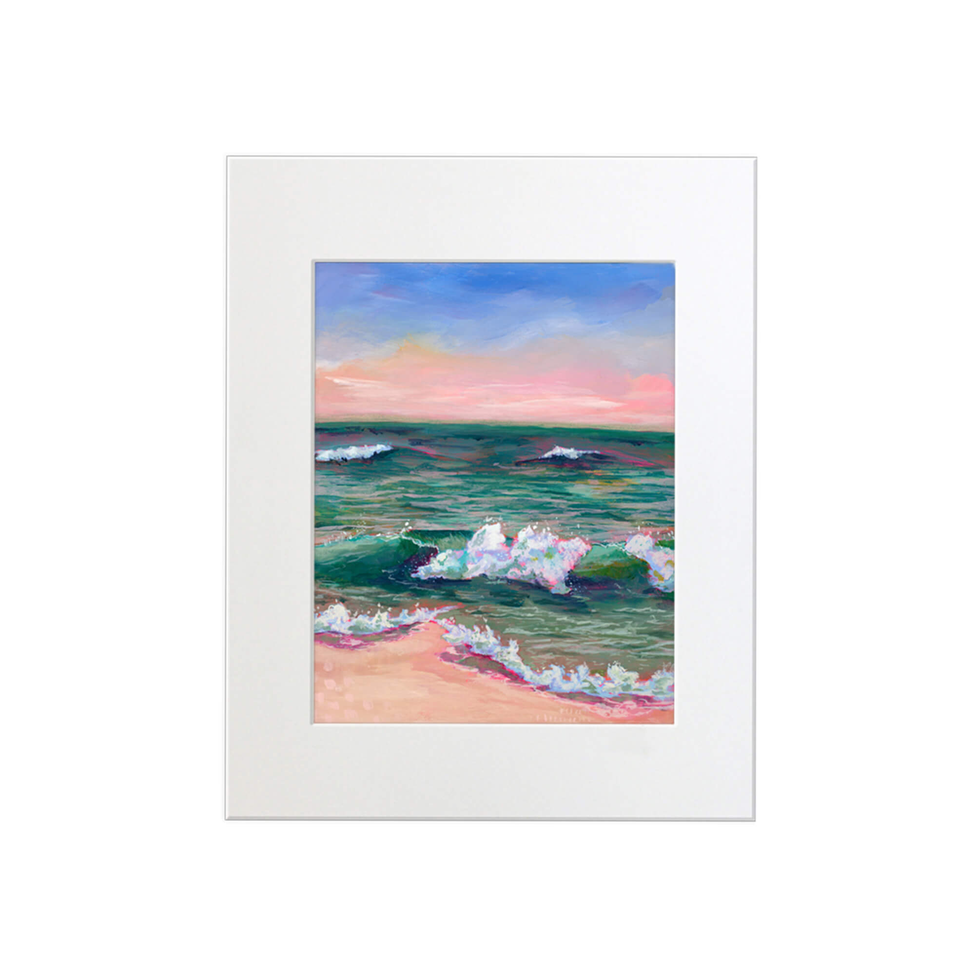A stunning seascape with dream-like colors by Hawaii artist Lindsay Wilkins