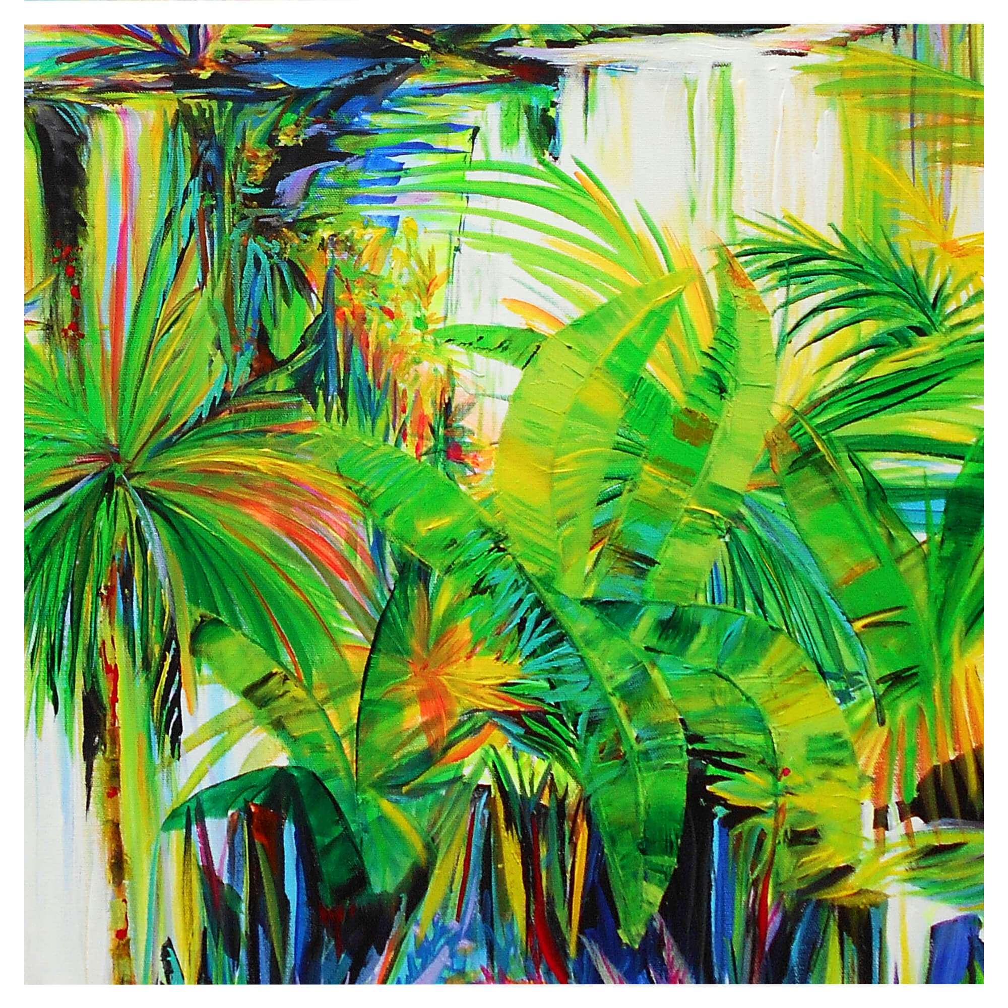Colorful tropical plants by Hawaii artist Jess Burda