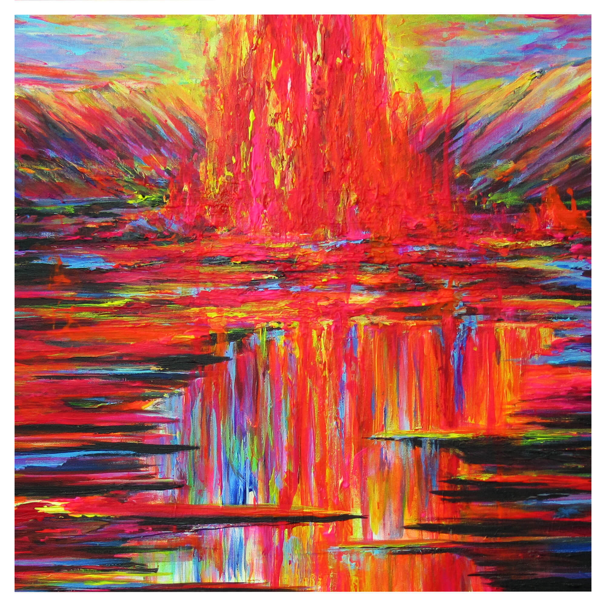 Vibrant lava by Hawaii artist Jess Burda