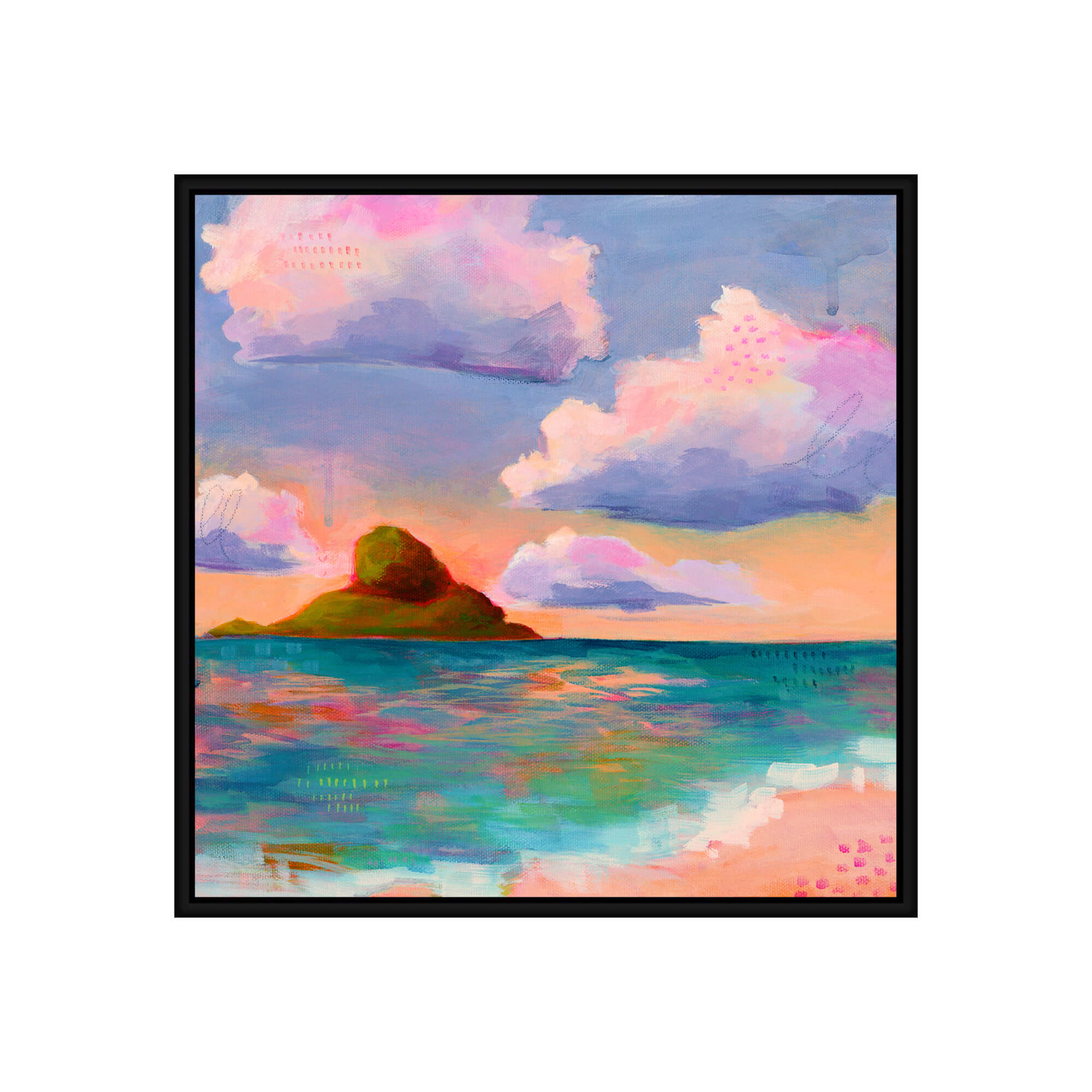 A colorful seascape by Hawaii artist Lindsay Wilkins