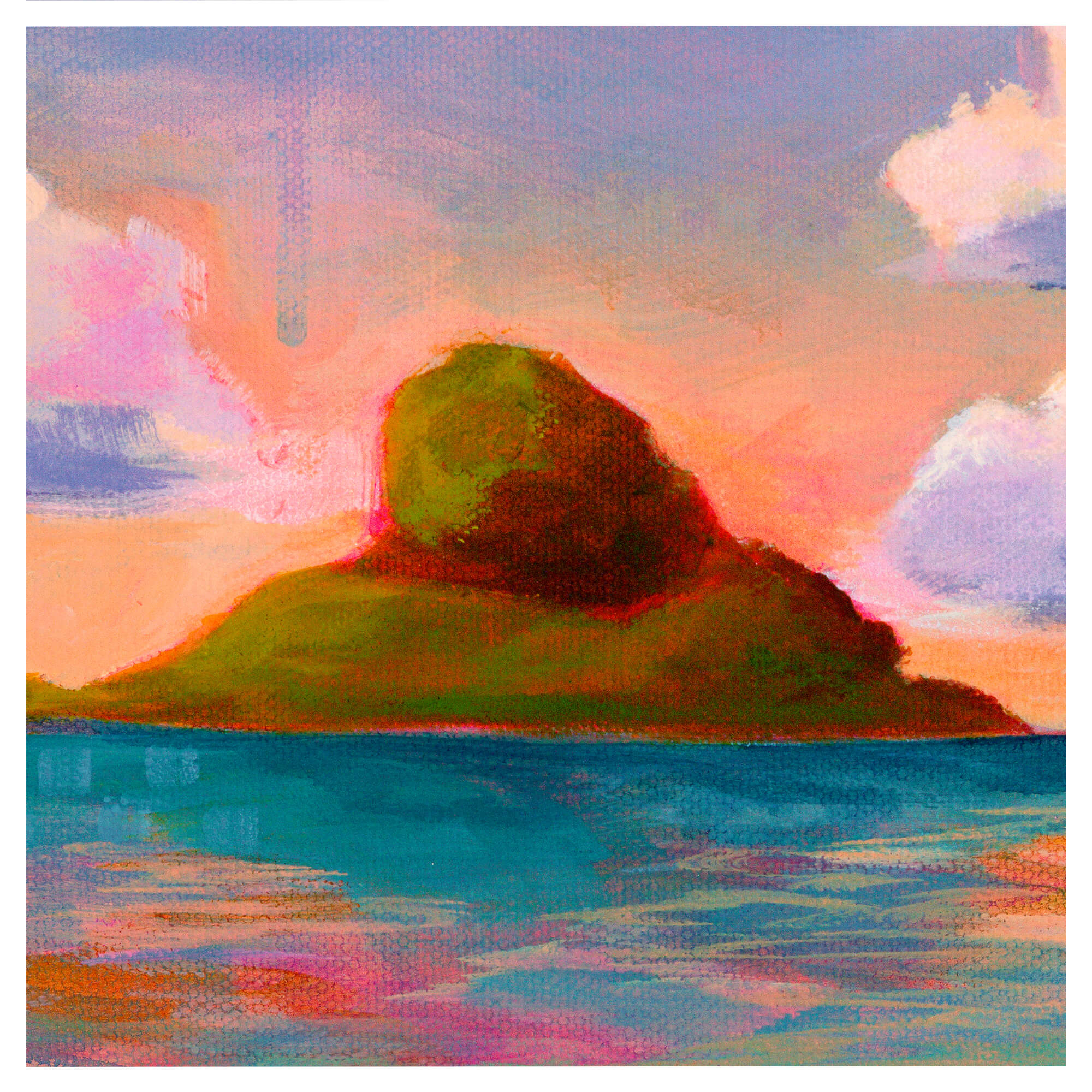 A distant island by Hawaii artist Lindsay Wilkins