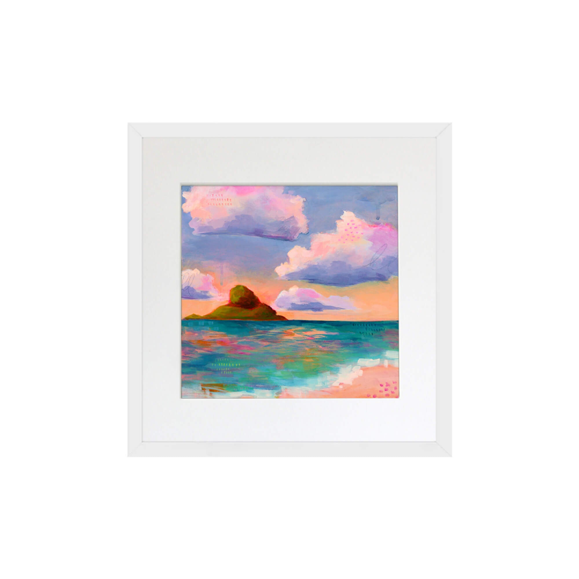 A stunning seascape with different colors by Hawaii artist Lindsay Wilkins