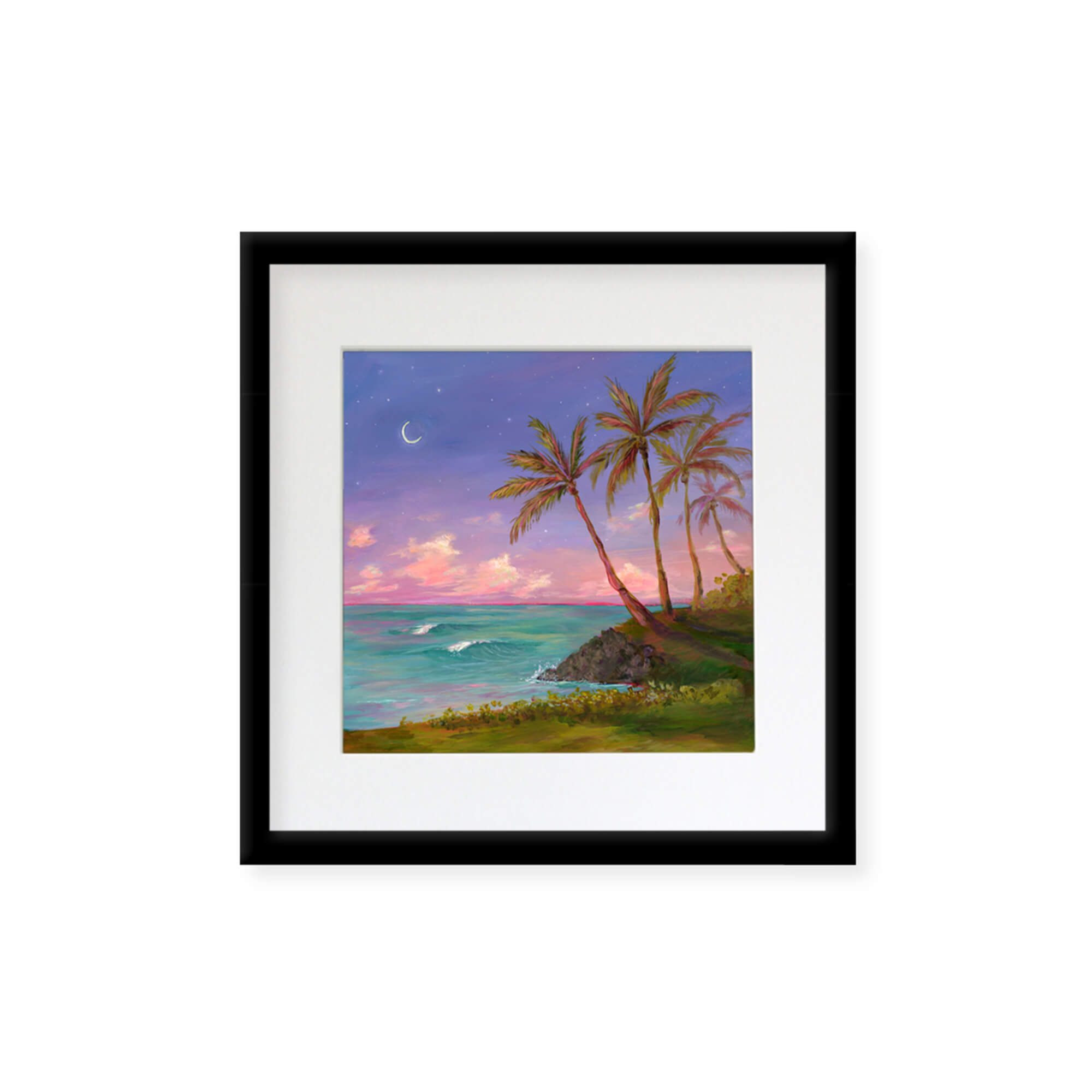 Pastel hued seascape by Hawaii artist Lindsay Wilkins