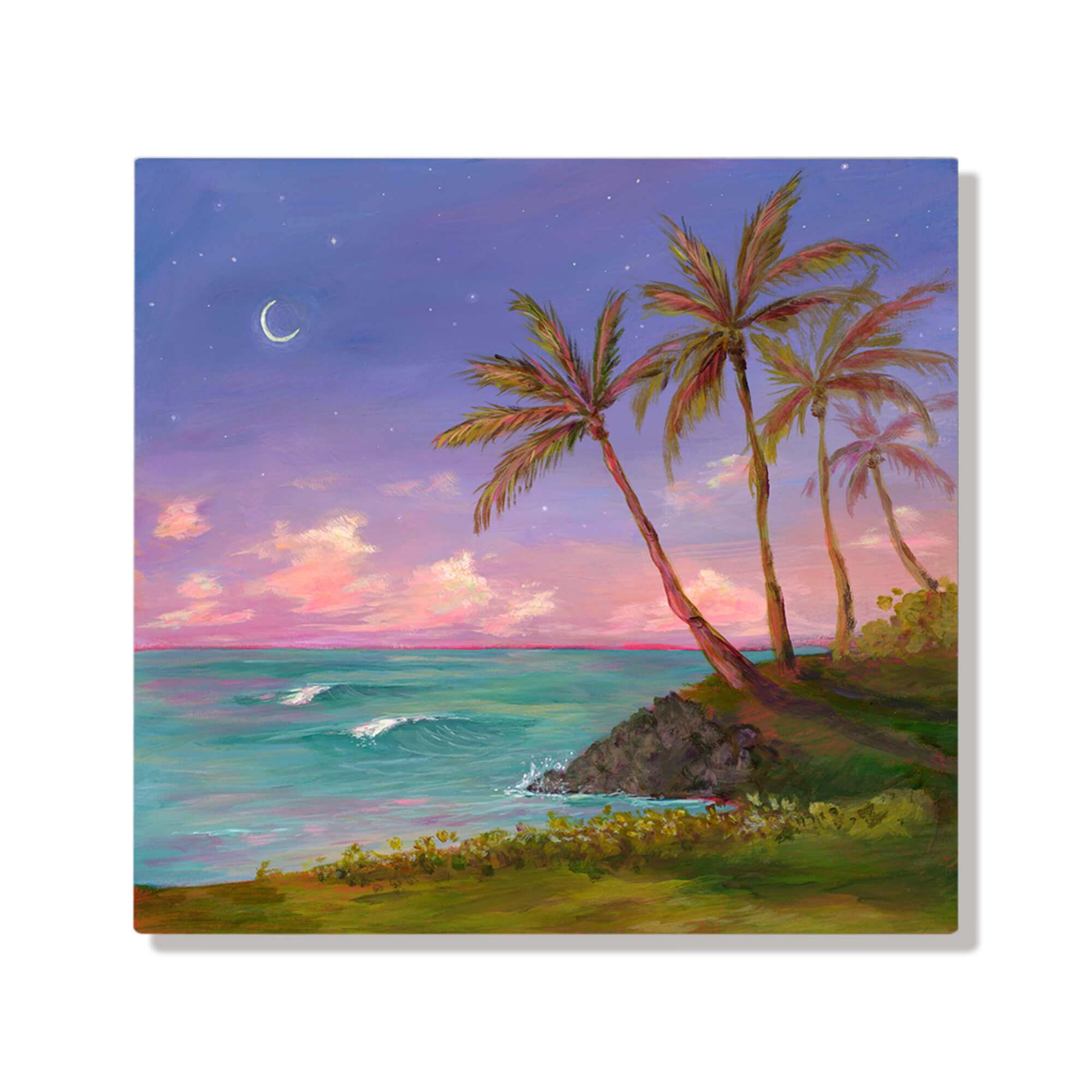 A stunning dream-like sunset seascape by Hawaii artist Lindsay Wilkins