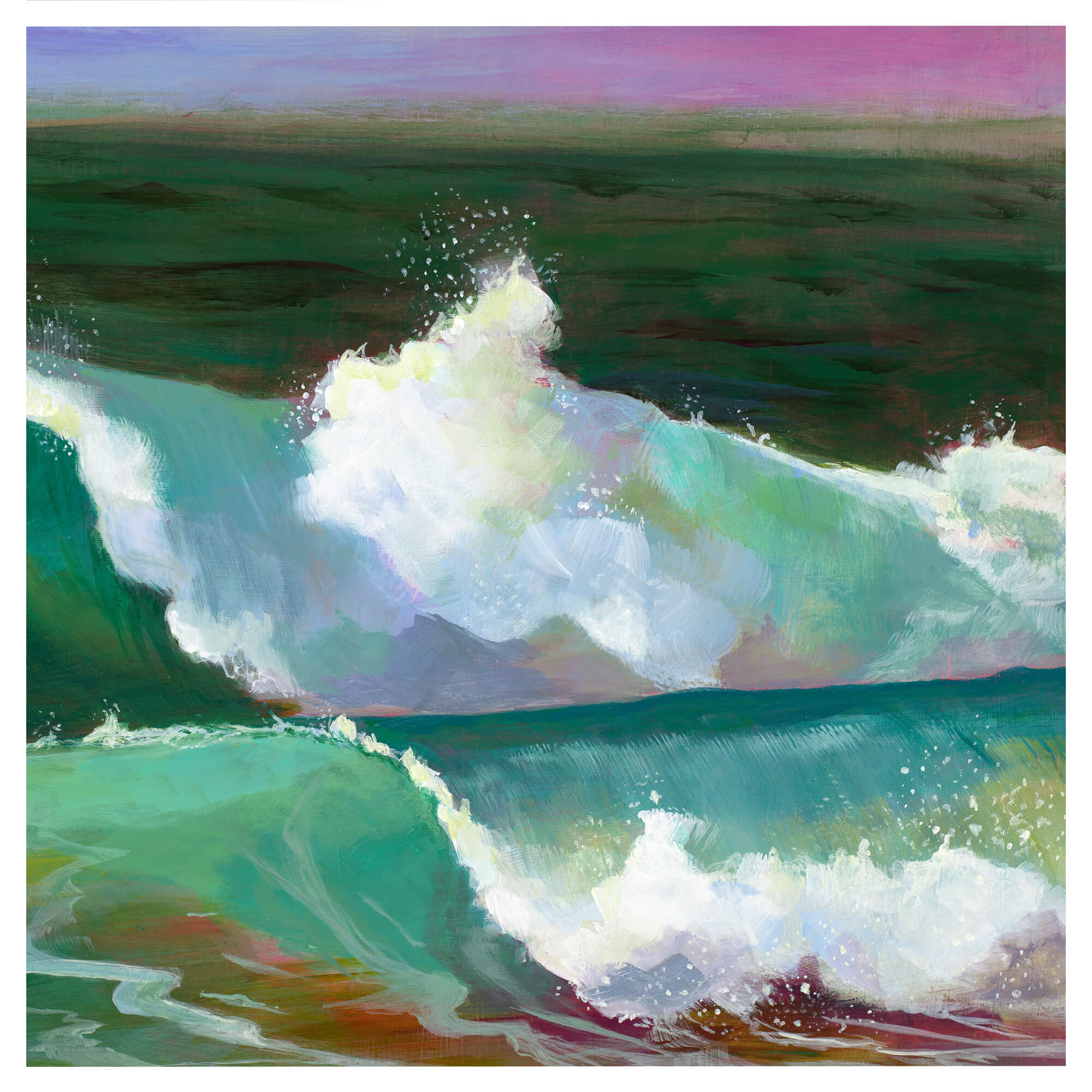 Forceful waves by Hawaii artist Lindsay Wilkins